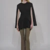 APRON CUTOUT T-SHIRT TOP