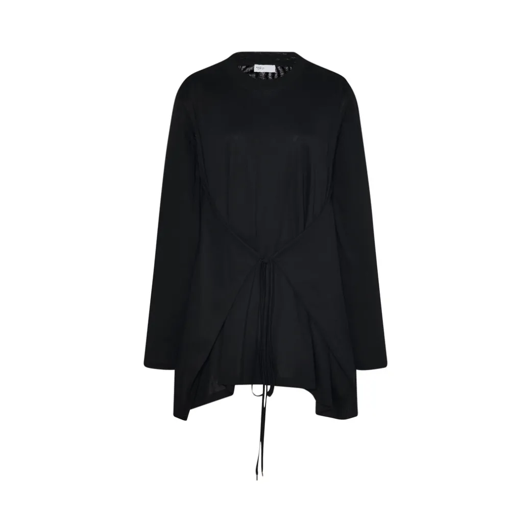 APRON CUTOUT T-SHIRT TOP