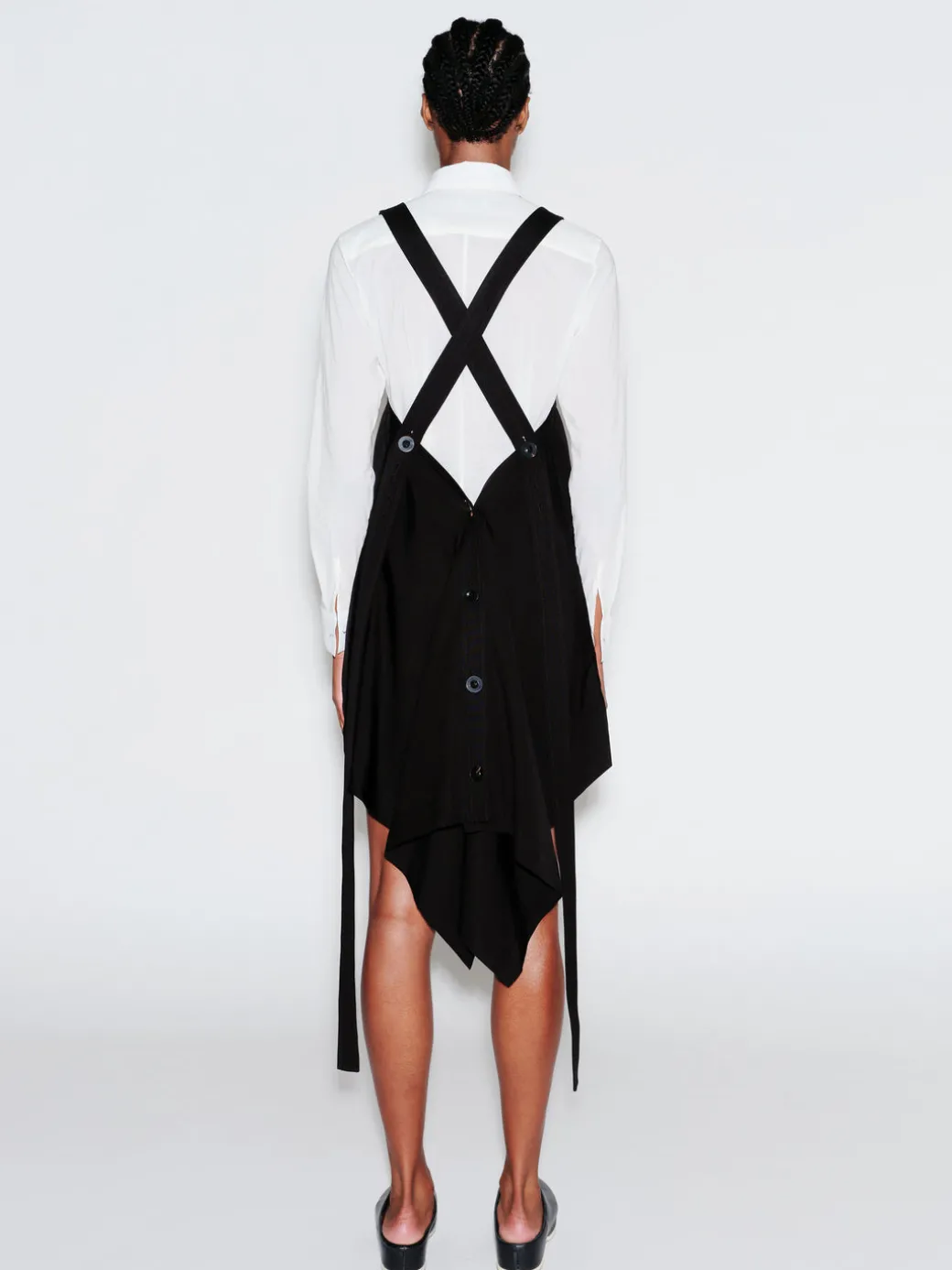 APRON TOP - FLUID SHANTUNG