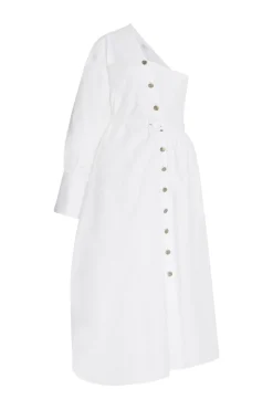 ASYMMETRIC ONE SHOULDER SHIRTDRESS