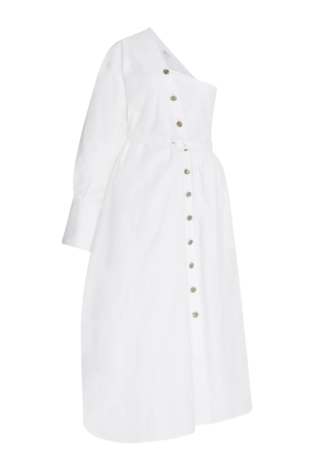 ASYMMETRIC ONE SHOULDER SHIRTDRESS