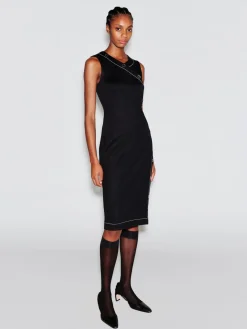 ASYMMETRIC SNAP DRESS