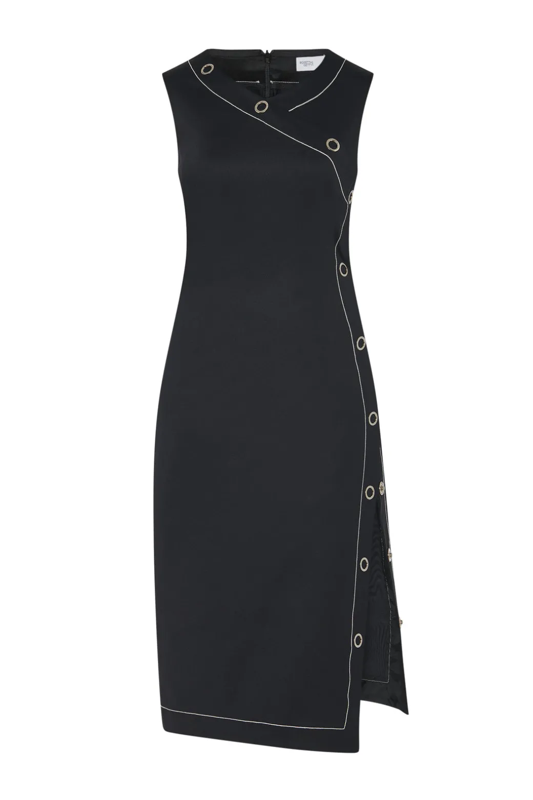 ASYMMETRIC SNAP DRESS