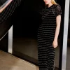 BEADED CROCHET SHORT SLEEVE DRESS