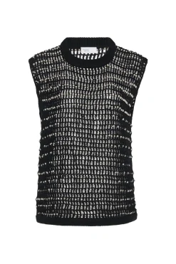BEADED CROCHET SWEATER VEST