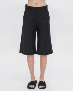 BERMUDA SHORT - STRETCH COTTON SHANTUNG