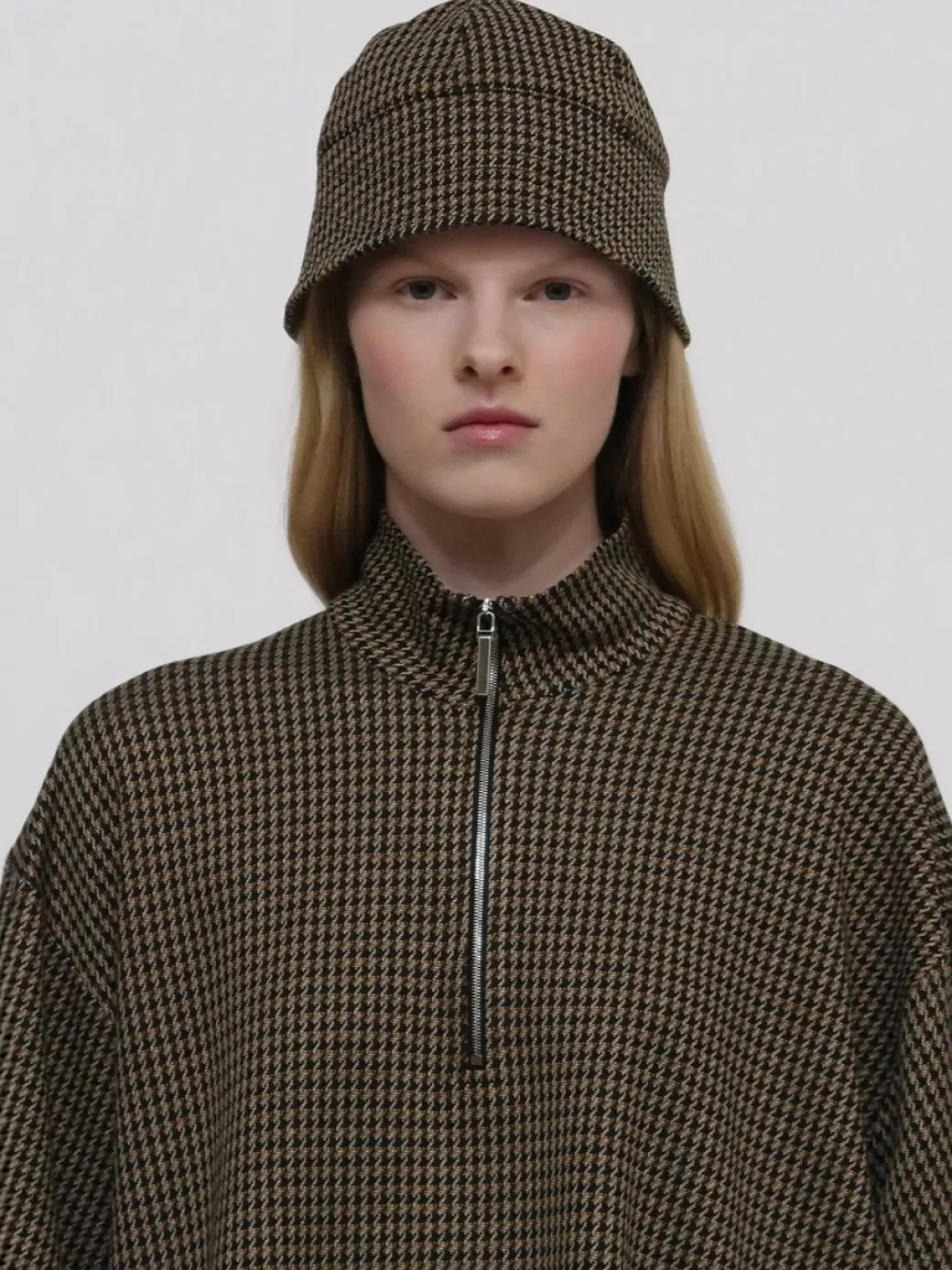 BUCKET CAP - HOUNDSTOOTH