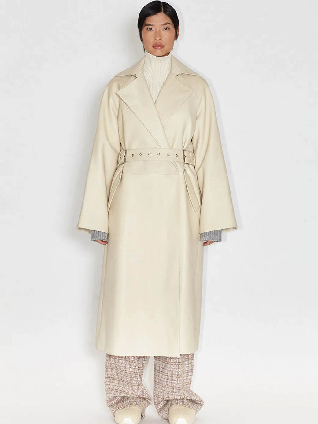 Buckle Belt Trench Coat