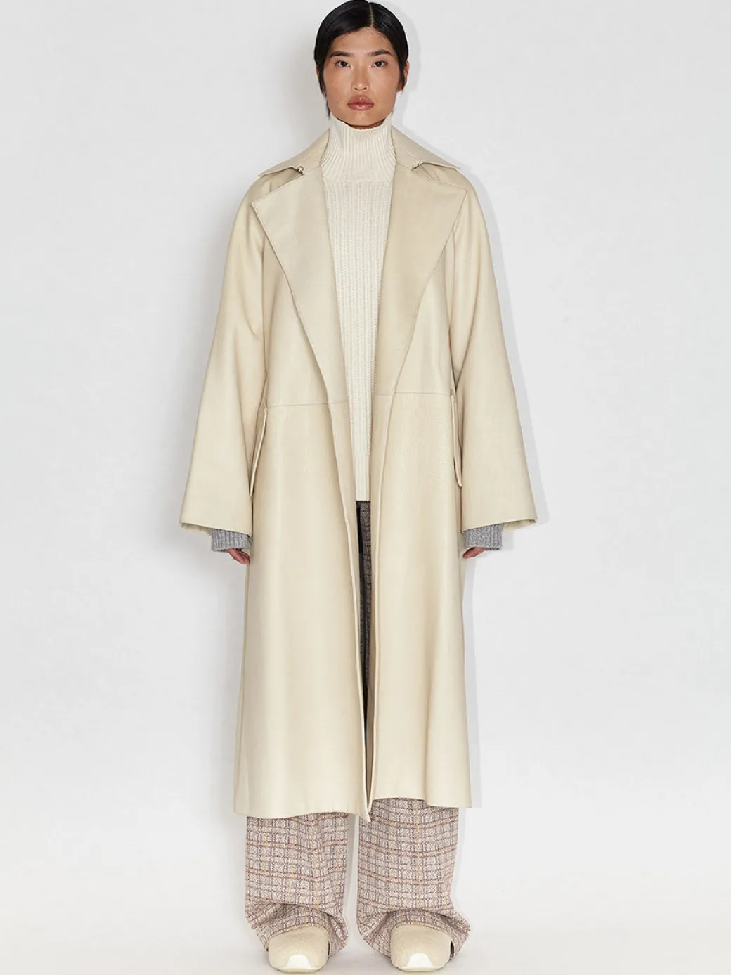 Buckle Belt Trench Coat