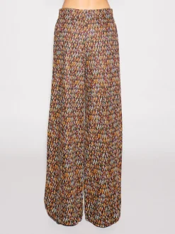 BUTTON PLEAT PANT - BROKEN CHEVRON