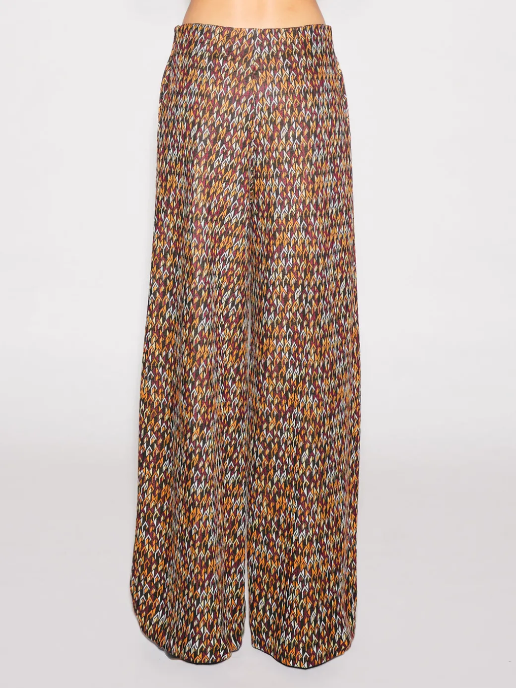 BUTTON PLEAT PANT - BROKEN CHEVRON
