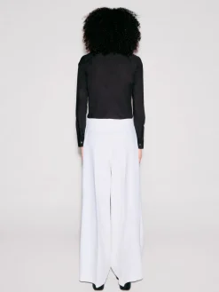 BUTTON PLEAT PANT - WOOL SCUBA