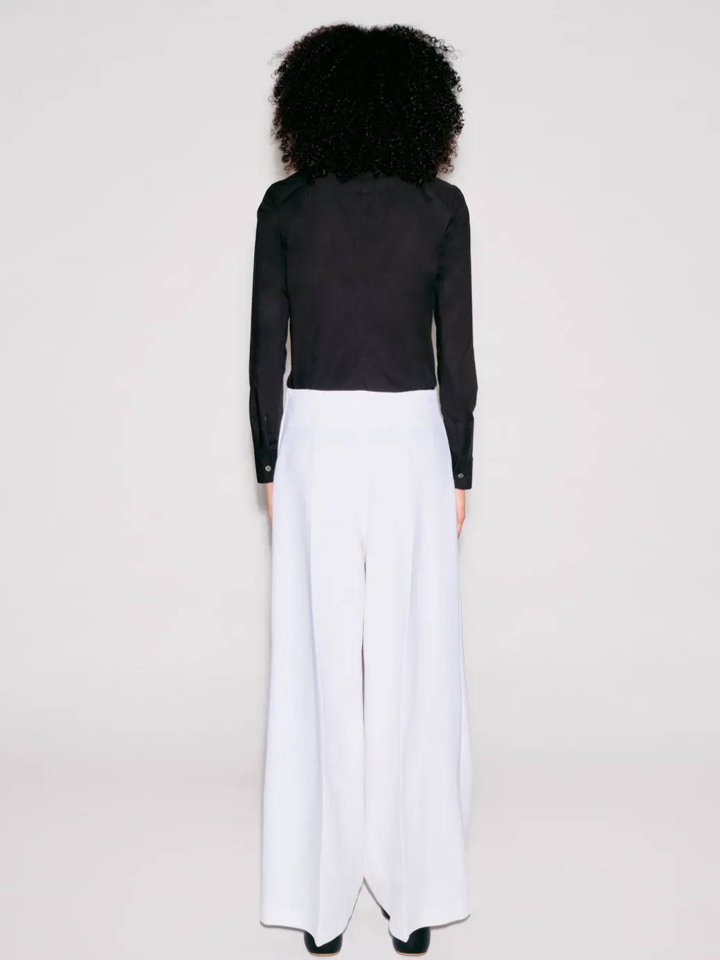 BUTTON PLEAT PANT - WOOL SCUBA
