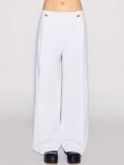 BUTTON PLEAT PANT - WOOL SCUBA