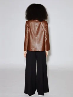 BUTTON POCKET CREWNECK JACKET - STRETCH PLONGE
