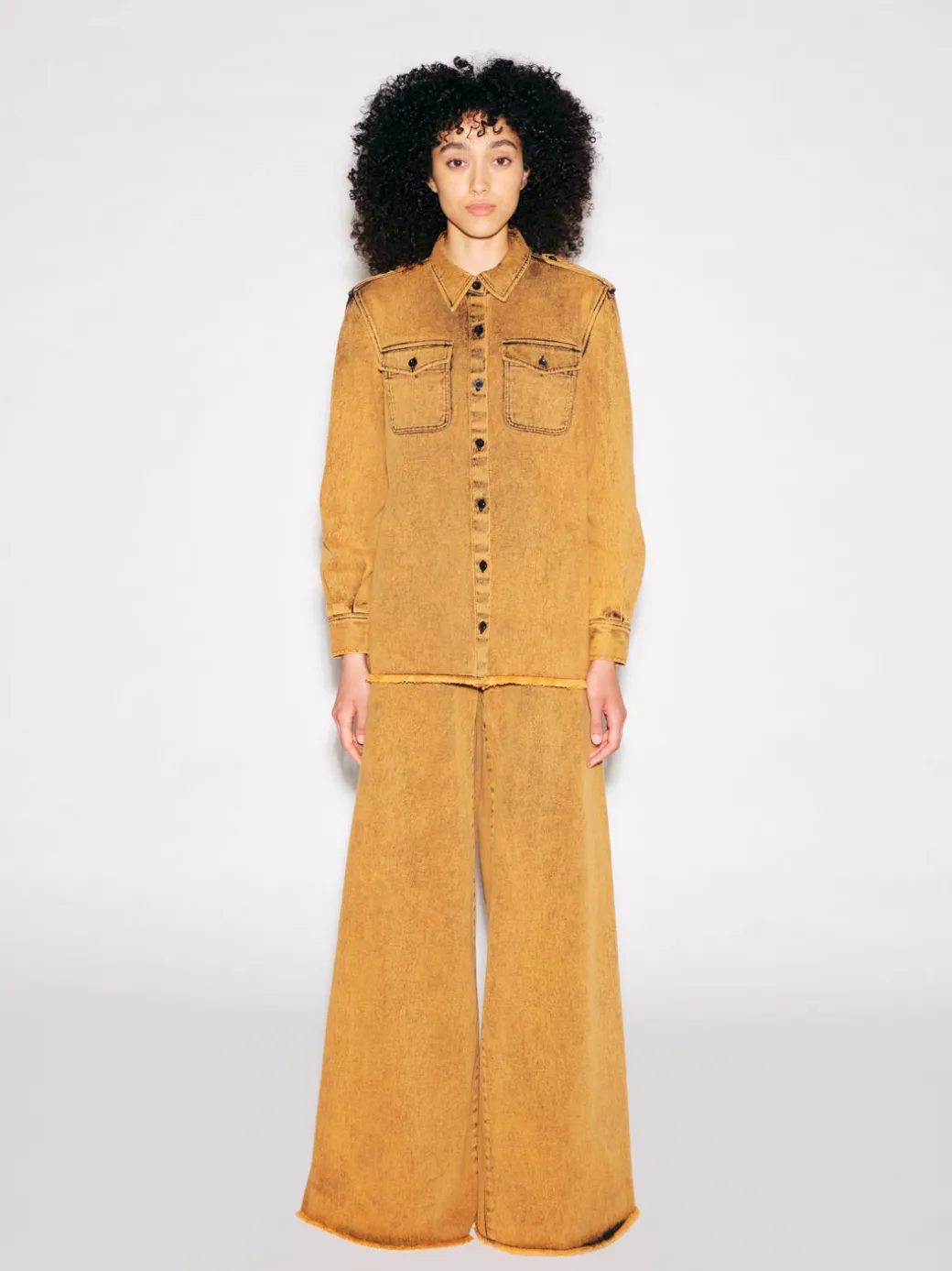 CARGO POCKET SHIRT - DENIM