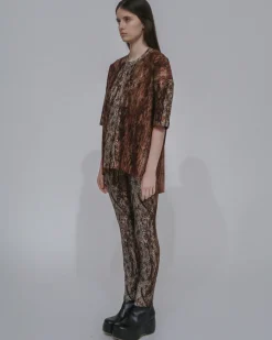 COLLAPSED T-SHIRT - WOODGRAIN