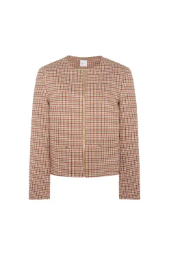 Crewneck Zip Front Jacket