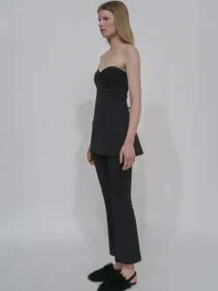 CROPPED FLARE PULL-ON PANT - SCUBA