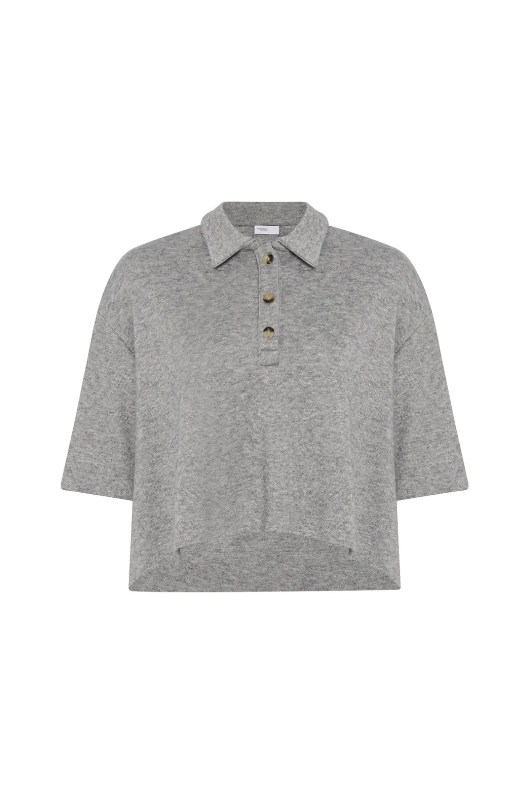 CROPPED OVERSIZED POLO