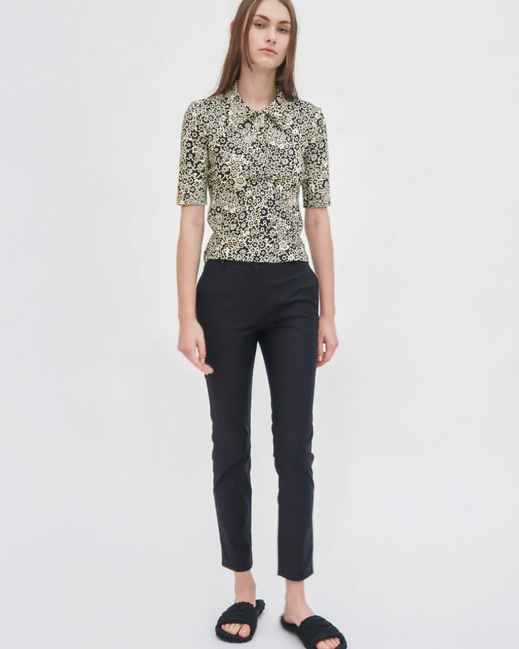 CROPPED SKINNY CASUAL PANT