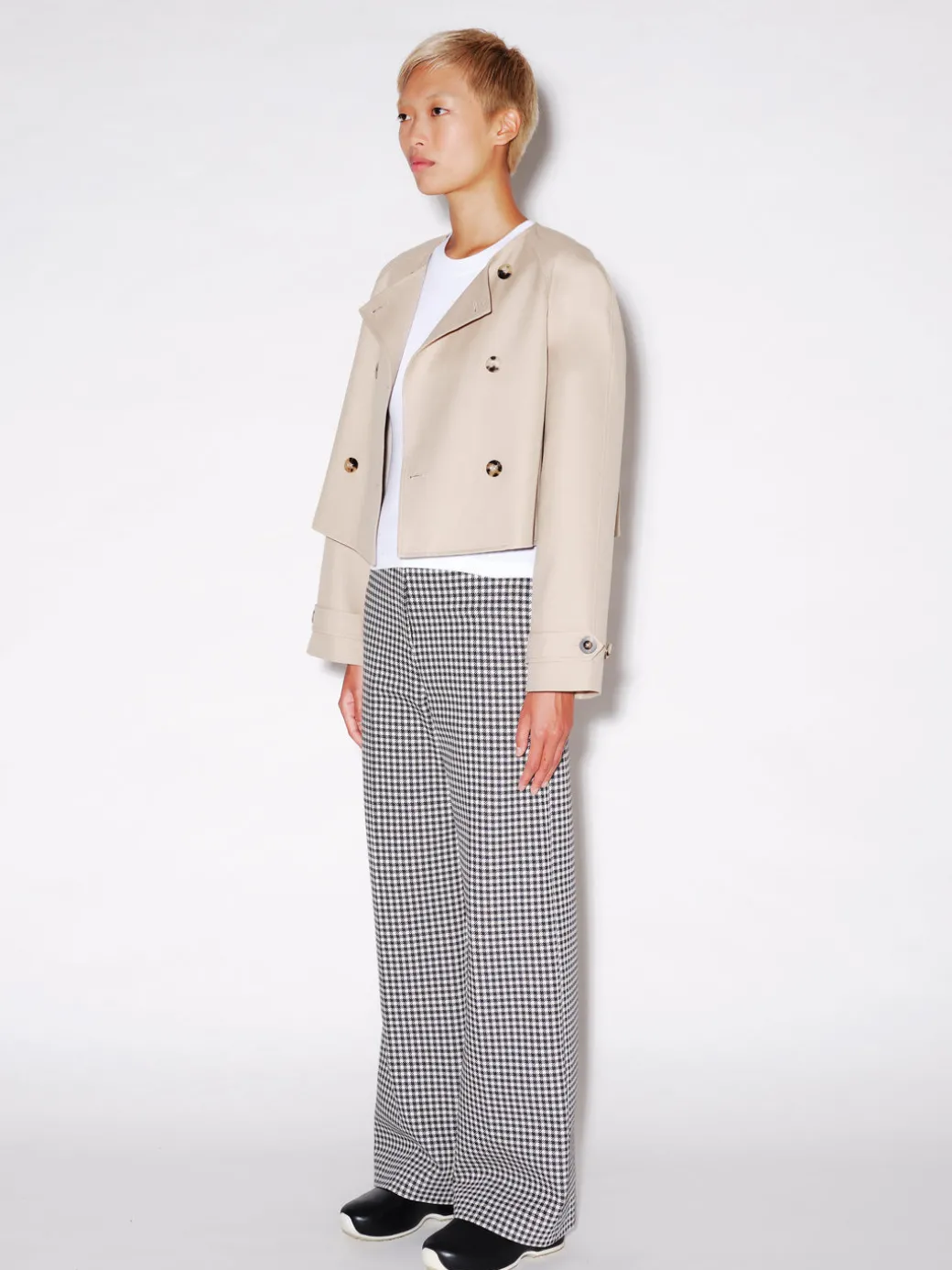 DOUBLE LAYER TRENCH COAT
