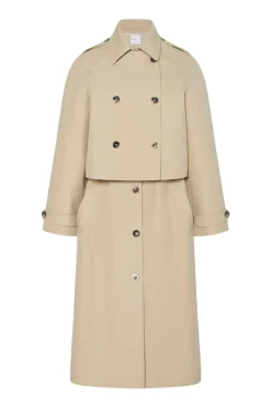 DOUBLE LAYER TRENCH COAT