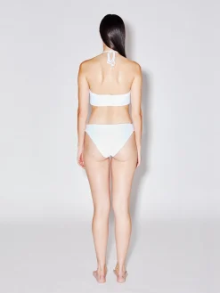 Drawstring Bandeau One Piece Swimsuit