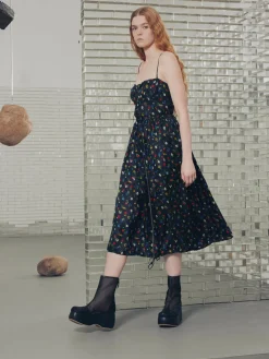 Drawstring Slip Dress