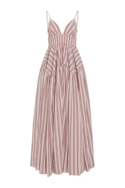 GATHERED PEPLUM CAMISOLE DRESS
