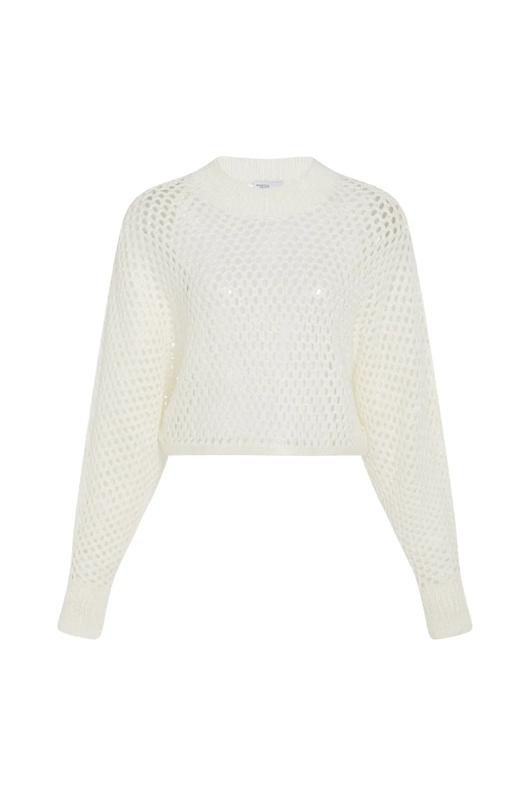 HAND KNIT MESH DOLMAN PULLOVER
