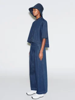 HIGH RISE WIDE LEG PANT - DENIM