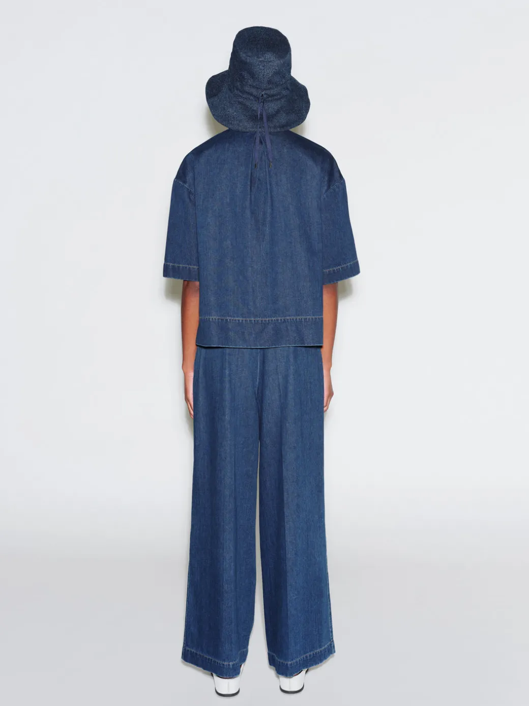 HIGH RISE WIDE LEG PANT - DENIM
