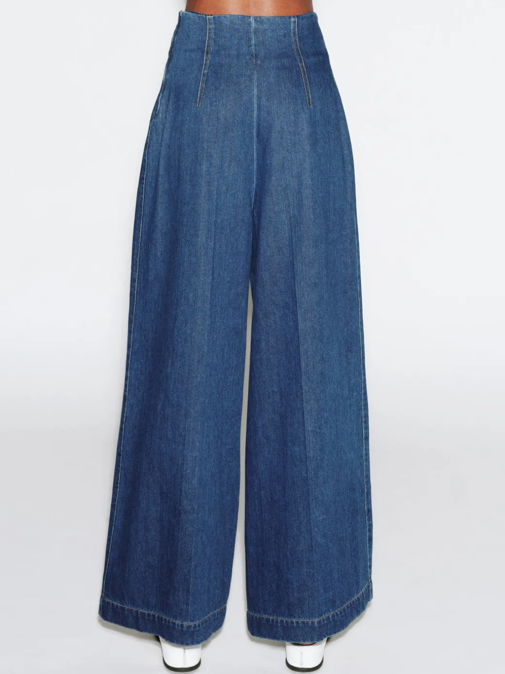 HIGH RISE WIDE LEG PANT - DENIM
