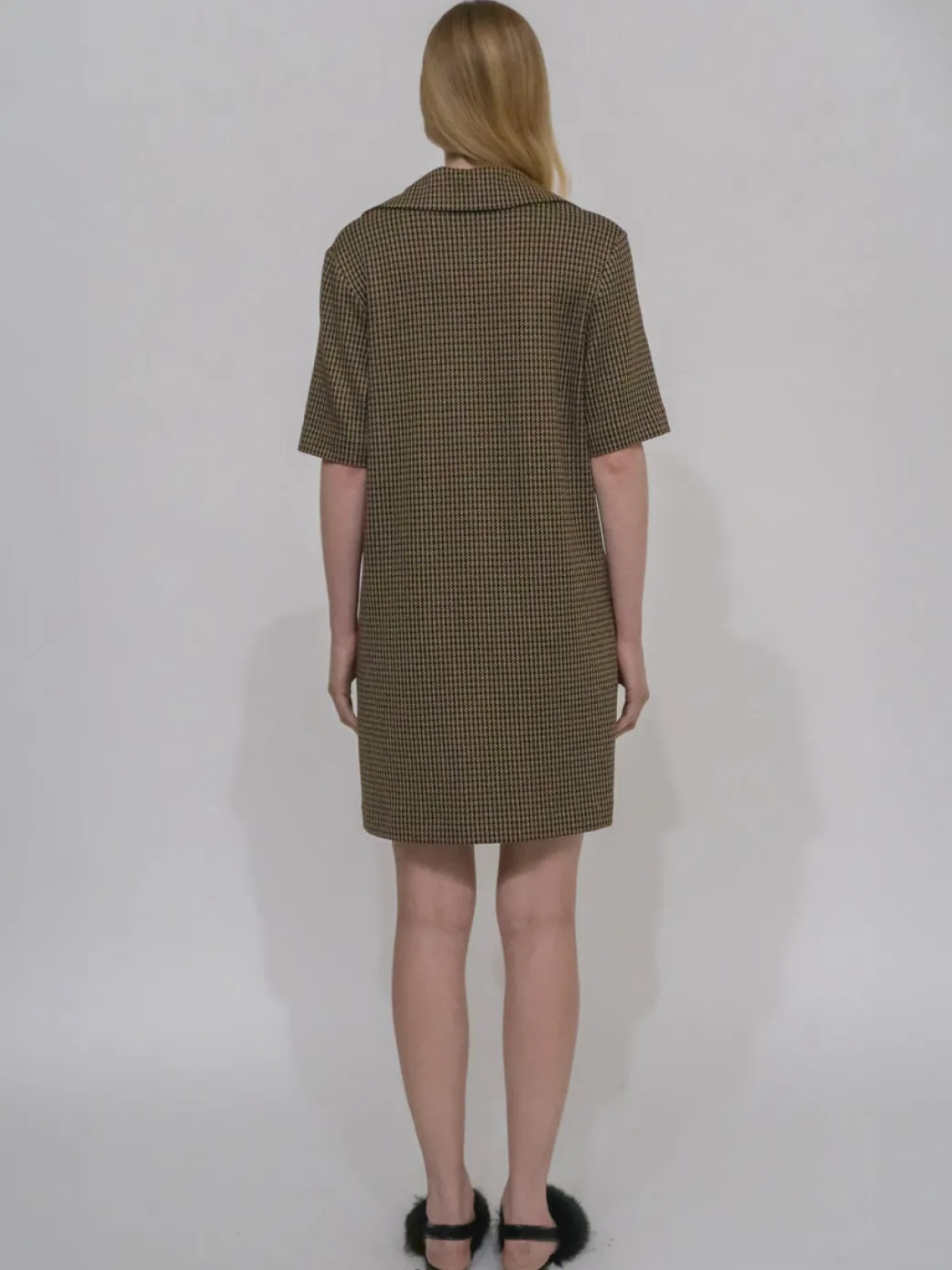 LAPEL COLLAR POLO DRESS