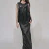 LEATHER FRINGE TOP