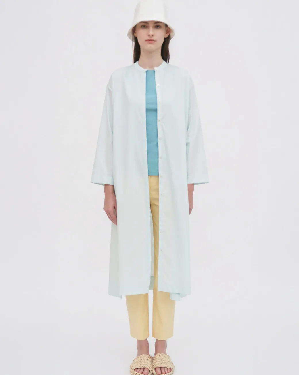 LONG SLEEVE CAFTAN SHIRTDRESS