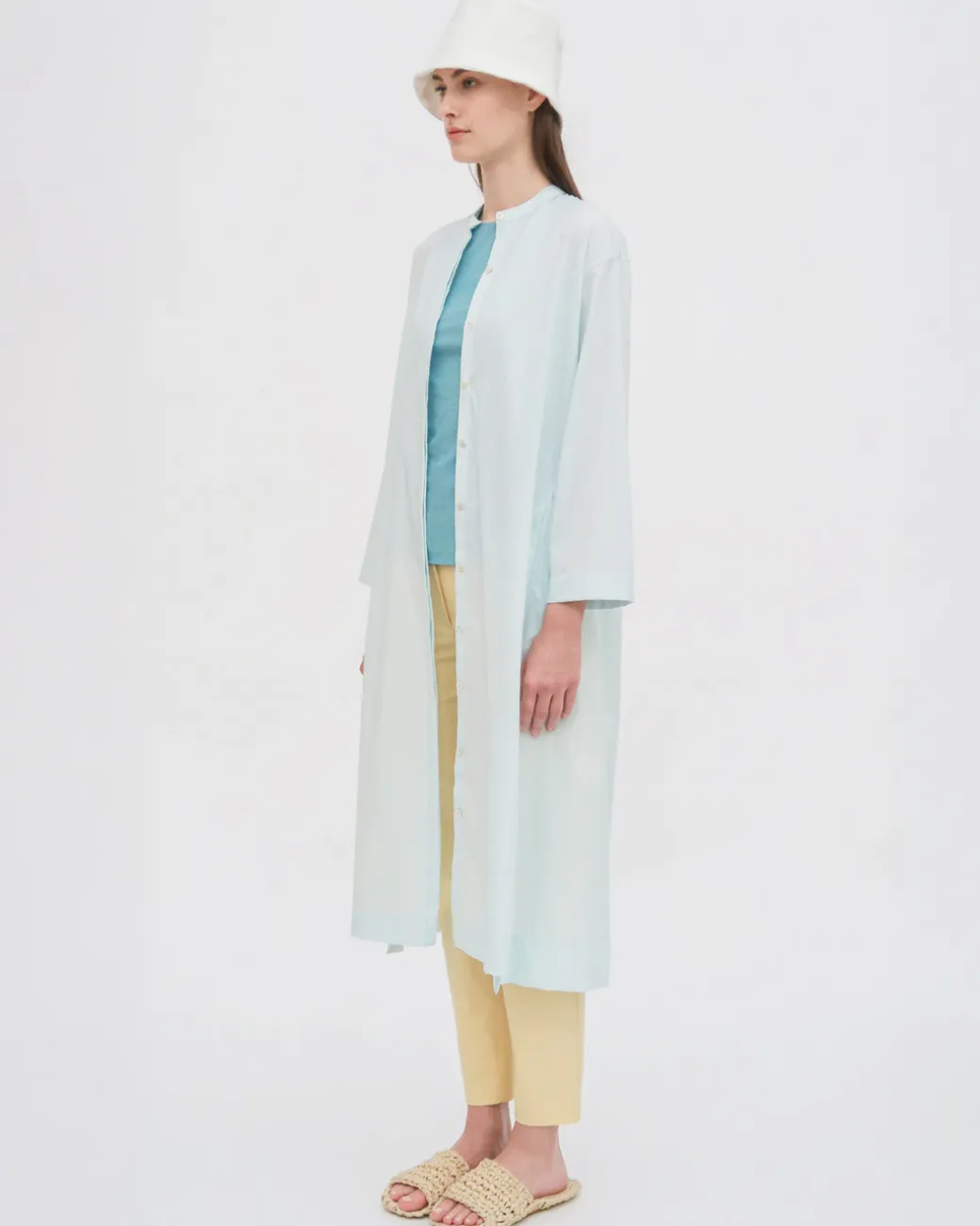 LONG SLEEVE CAFTAN SHIRTDRESS