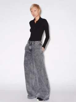 LONG SLEEVE POLO TOP