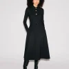 LONG SLEEVE SHIRTDRESS - SOLID INTERLOCK