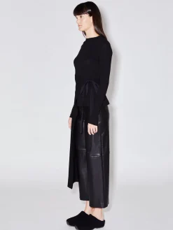 Long Sleeve Split Apron T-Shirt