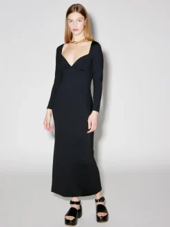 Long Sleeve Sweetheart Dress
