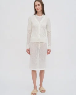 MESH POINTELLE CARDIGAN