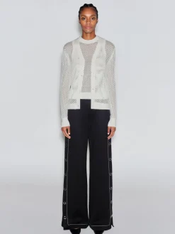 MESH POINTELLE CARDIGAN