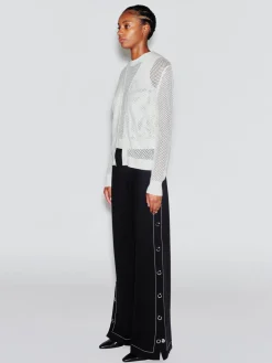 MESH POINTELLE CARDIGAN