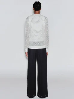 MESH POINTELLE CARDIGAN