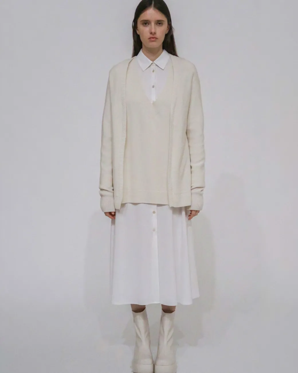 OPEN FRONT CARDIGAN