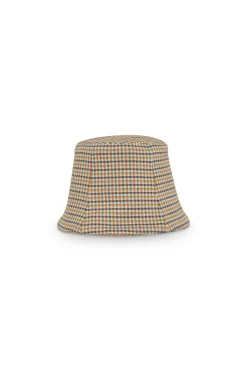 PANELED BUCKET HAT - HOUNDSTOOTH