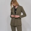 PEAK LAPEL JACKET - HOUNDSTOOTH