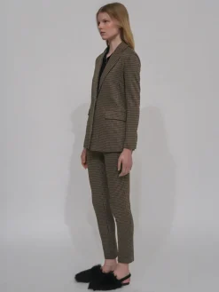 PEAK LAPEL JACKET - HOUNDSTOOTH